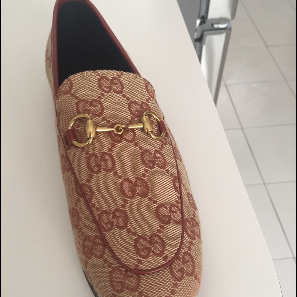 Gucci Jardaan Loafers GG Canvas size 38 US 7 1/2.